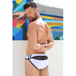 Breedwell Slip de bain Expose Swim Blanc neon
